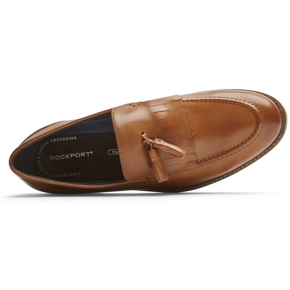 Rockport Mens Loafers Brown - Style Purpose 3 Tassel - UK 968-DLCMRX